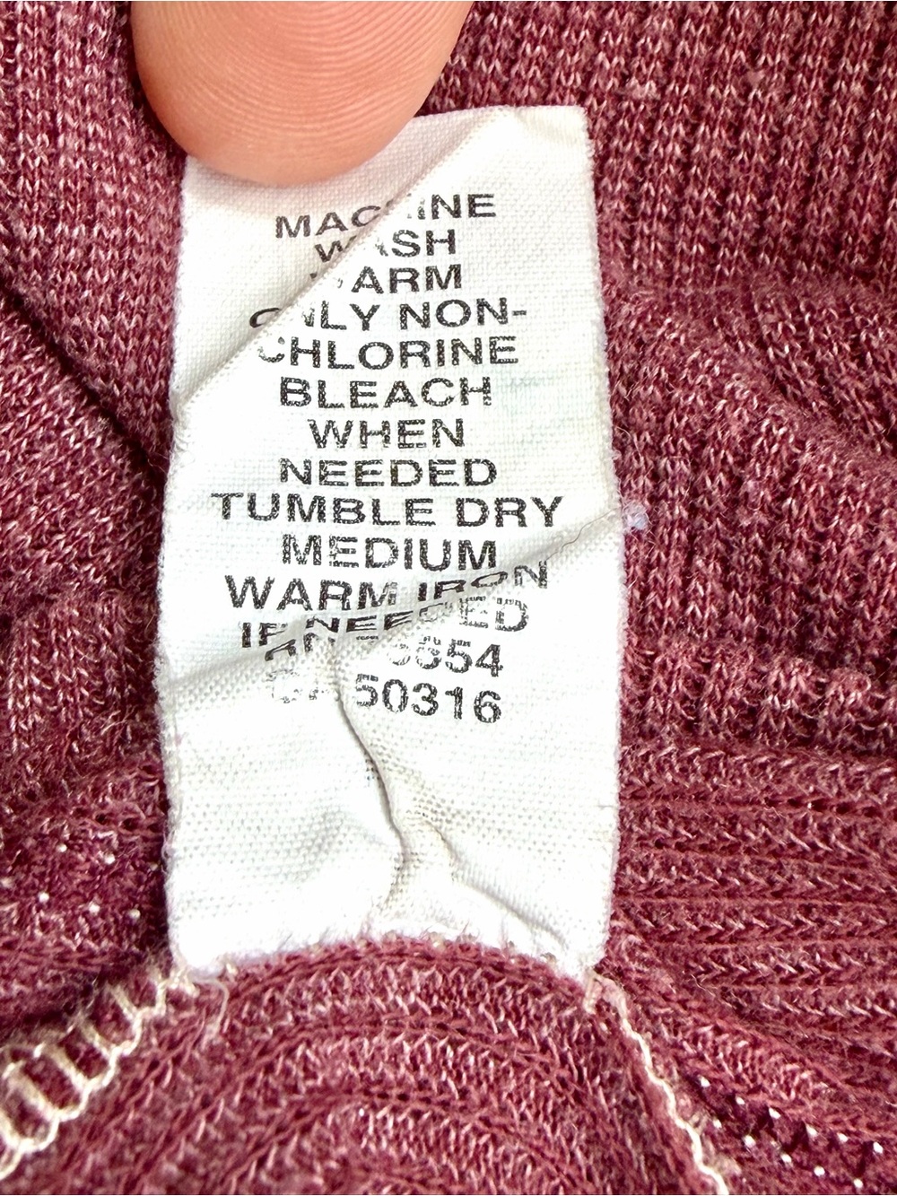Vtg Y2K Abercrombie & Fitch Burgundy Plum Ribbed Top Size M - Picture 7 of 10
